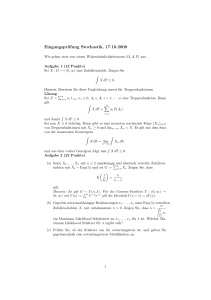 Eingangsprüfung Stochastik, 17.10.2008