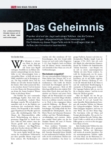 Das Geheimnis - Spektrum der Wissenschaft