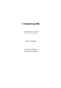 Computergrafik - Universität Osnabrück