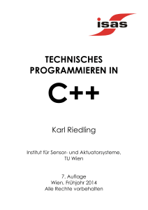 Skriptum "Technisches Programmieren in C++"