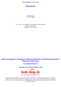 Philosophie - Beck-Shop