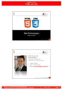 Webtech HTML + CSS