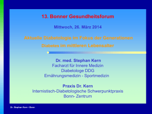 Aktuelle Diabetologie im Fokus der Generationen