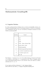 1 Mathematische Grundbegriffe