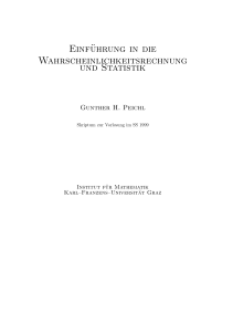 Einführung in die Wahrscheinlichkeitsrechnung und Statistik