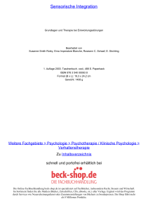 Sensorische Integration - ReadingSample - Beck-Shop