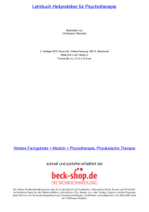 Lehrbuch Heilpraktiker für Psychotherapie - Beck-Shop