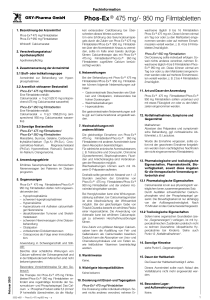 Phos-Ex 475 mg/- 950 mg Filmtabletten