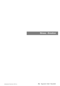 Stress - Emotion - Webarchiv ETHZ / Webarchive ETH