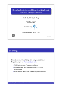 Handouts - Prof. Dr. Christoph Karg