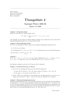 Ubungsblatt 2 - Institut für Mathematik