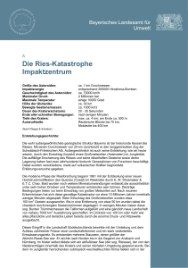 Die Ries-Katastrophe Impaktzentrum A