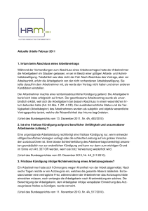 Urteile Arbeitsrecht Lieferung 2 _07_02_2011