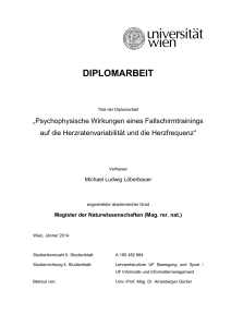 diplomarbeit - E-Theses