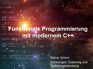 Funktionale Programmierung mit modernem C++ - grimm