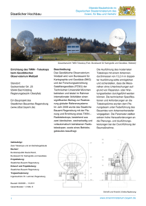 Teleskops beim Geodätischen Observatorium Wettzell