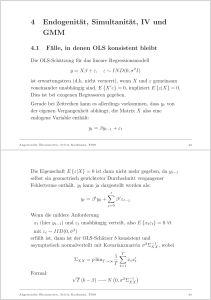 4 Endogenität, Simultanität, IV und GMM