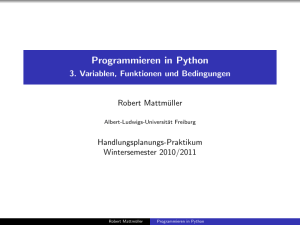 Programmieren in Python