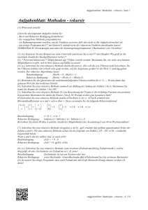 Aufgabenblatt: Methoden