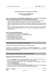 Gebrauchsinformation: Information für Patienten Oxygerolan 40 mg