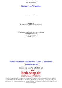 Die Welt der Primzahlen - ReadingSample - Beck-Shop