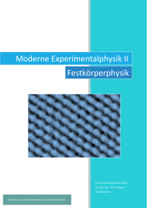 Moderne Experimentalphysik II