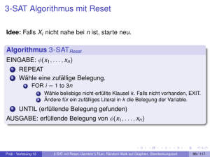 3-SAT Algorithmus mit Reset