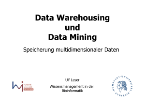 Data Warehousing und Data Mining