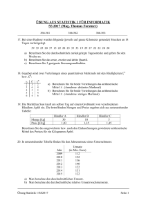 ÜBUNG AUS STATISTIK 1