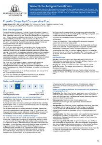 Wesentliche Anlegerinformationen Franklin Diversified Conservative