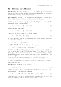 19 Maxima und Minima - Mathematik, TU Dortmund