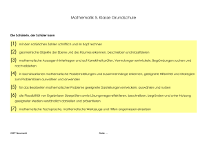 mathematik 5. Klasse GS - Grundschulsprengel Neumarkt