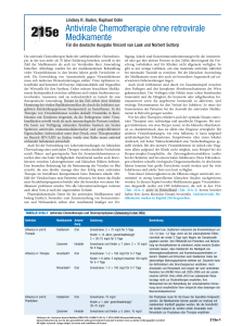 215e Antivirale Chemotherapie ohne retrovirale Medikamente