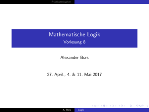 Mathematische Logik