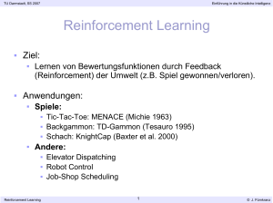 Reinforcement Learning