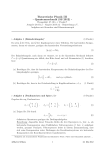 Theoretische Physik III - Quantenmechanik (SS 2012)