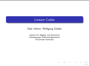 Lineare Codes