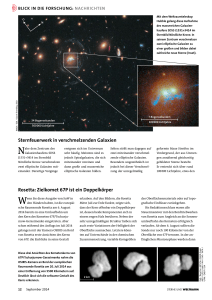 Rosetta: Zielkomet 67P ist ein Doppelkörper Sternfeuerwerk in