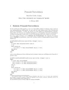 Primzahl-Testverfahren