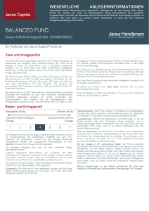 balanced fundd - Janus Henderson Investors