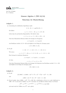 Lineare Algebra 1 (WS 12/13) Tutorium 12 - math.uni