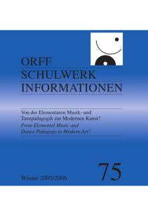 orff schulwerk informationen - Orff Schulwerk Forum Salzburg