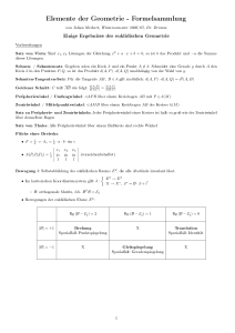 Elemente der Geometrie