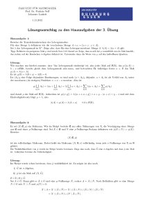 Lösungsvorschlag zu den Hausaufgaben der 3. Übung