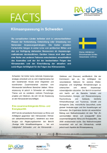 Klimaanpassung in Schweden ng in Schweden