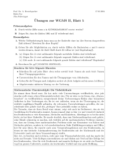 Übungen zur WGMS II, Blatt 5