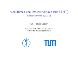 Algorithmen und Datenstrukturen (für ET/IT) - CAMP-TUM