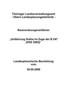 Thüringer Landesverwaltungsamt - Obere Landesplanungsbehörde
