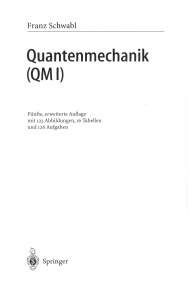 Quantenmechanik (QMI)
