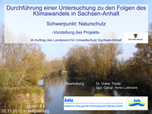 Durchführung einer Untersuchung zu den Folgen des Klimawandels